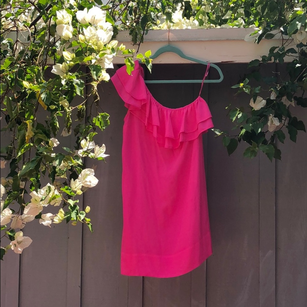 100% Silk Off The Shoulder Dress